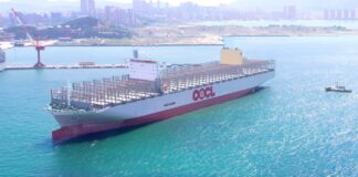 Ultra-large container vessel made in NE China completes delivery