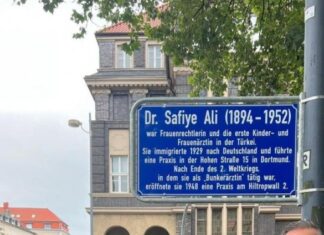 Türkiye’nin ilk kadın tıp doktoru Safiye Ali’nin ismi Almanya Dortmund’da bir sokağa verildi.