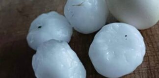 Sivas’ta yumurta büyüklüğünde dolu yağdı!