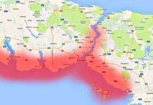 AFAD, İstanbul’da deprem için en riskli 15 ilçeyi açıkladı.