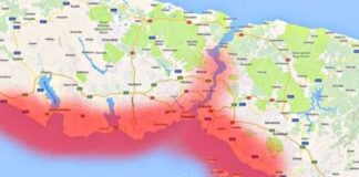 AFAD, İstanbul’da deprem için en riskli 15 ilçeyi açıkladı.