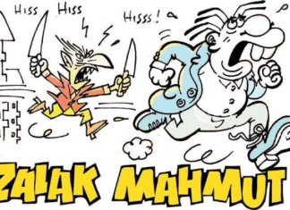 Çizer Behiç Pek’in kişisel karikatür sergisi İstanbul Kadıköy’de açıldı .
