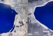 Bitlis’te Arin Gölü’nün 18 yılda kuruma görüntüleri NASA fotoğraflarında…