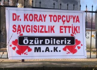 ŞİDDET UYGULAYIP PİŞMAN OLMAYAN DA VAR PANKARTLA ÖZÜR DİLEYEN DE