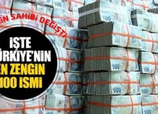 2023 yılında Türkiye’nin en zengin 100 ailesi listelelendi.