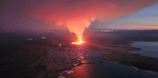 İZLANDA’DA LAVLAR BİR KEZ DAHA YERYÜZÜNE ÇIKTI; KASABAYA İLERLİYOR