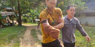 Tayland’da bir adam ayıdan kurtulmak için kolunu kesti