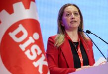 DİSK Genel Başkanlığına Arzu Çerkezoğlu, bir kez daha seçildi.
