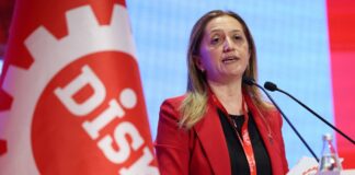 DİSK Genel Başkanlığına Arzu Çerkezoğlu, bir kez daha seçildi.