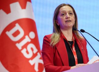 DİSK Genel Başkanlığına Arzu Çerkezoğlu, bir kez daha seçildi.