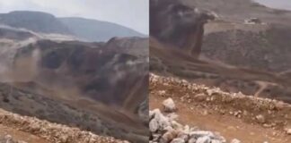 📽️Erzincan İliç’te altın madeninde toprak kayması.. İçişleri Bakanı Ali Yerlikaya; “8-9 dönümlük bir blokun olduğu gibi kaydığı ve 100 dönümlük araziye yayıldığı söyleniyor.”