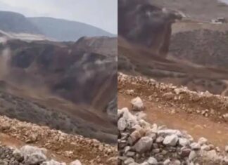 📽️Erzincan İliç’te altın madeninde toprak kayması.. İçişleri Bakanı Ali Yerlikaya; “8-9 dönümlük bir blokun olduğu gibi kaydığı ve 100 dönümlük araziye yayıldığı söyleniyor.”