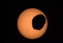 Mars’ta güneş tutulması kaydedildi.