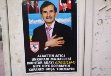 Böylesi ilk: ‘Muhtar Adayı Değilim’ afişi bastırıp astı