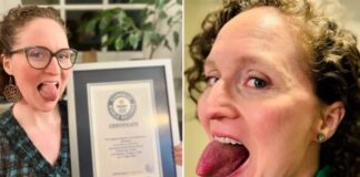 DİLİNİN ÇEVRESİ 13,25 SANTİM OLAN KADIN HAK EDEREK GUİNNESS KİTABI’NDA YERİNİ ALDI!