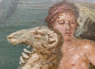 Pompei’de Yunan mitolojik kardeşleri tasvir eden 2000 yıllık fresk bulundu.