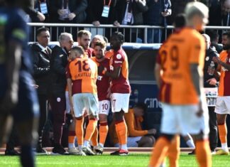 Yedi gollü maçta Galatasaray Kasımpaşa deplasmanında son dakikada galip geldi