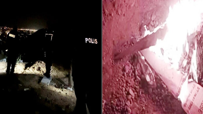 ALACAKLISININ MEZARINI YAKTI