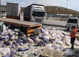 İSRAİLLİLER GAZZE’YE GİDEN YARDIM KONVOYUNA SALDIRDI