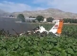 Kayseri’de eğitim uçağı düştü, 2 pilot hayatını kaybetti.