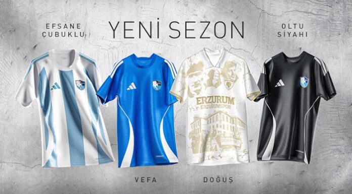 Erzurumspor, yeni sezon formalarını tanıttı. Formadaki portreler şaşırttı!