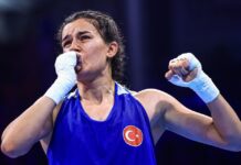 Olimpiyatlarda boks kadınlar 54 kiloda Hatice Akbaş, finale yükseldi.