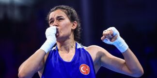 Olimpiyatlarda boks kadınlar 54 kiloda Hatice Akbaş, finale yükseldi.