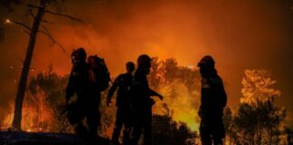 Atina yakınlarında büyük orman yangını; kasabalar tahliye ediliyor