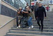 Kadın Polisi şehit eden zanlı, kadın polislerce ‘siyah çöp poşeti ile ‘hayvan nakil aracıyla’ adliyeye sevk edildi