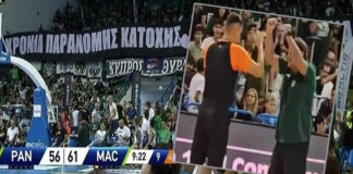 Panathinaikos-Maccabi maçında “Kıbrıs” provokasyonu. Ataman, sahaya girdi, oyundan atıldı
