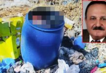 Profesörün ölüsü, elleri ve ayakları bağlı fıçı içerisinde bulundu