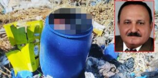Profesörün ölüsü, elleri ve ayakları bağlı fıçı içerisinde bulundu