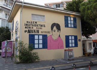 Elektrik trafosuna Narin’in resmini yaptı, ‘Madem incitecektiniz neden adını Narin koydunuz’ notunu düştü