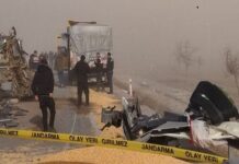 Konya’da kum fırtınası; Çok sayıda araç birbirine girdi, yaralılar var!