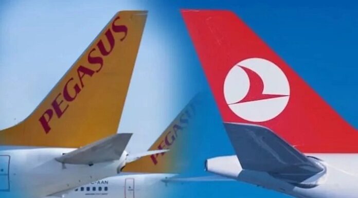 THY ve Pegasus’un bugünkü Beyrut seferleri iptal oldu