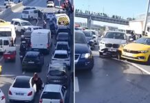 📽️İstanbul Avcılar E5’te pikap araçlara çarpıp ortalığı savaş alanına döndürdü