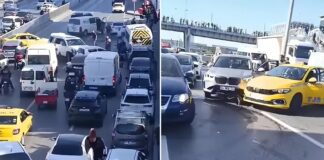 📽️İstanbul Avcılar E5’te pikap araçlara çarpıp ortalığı savaş alanına döndürdü