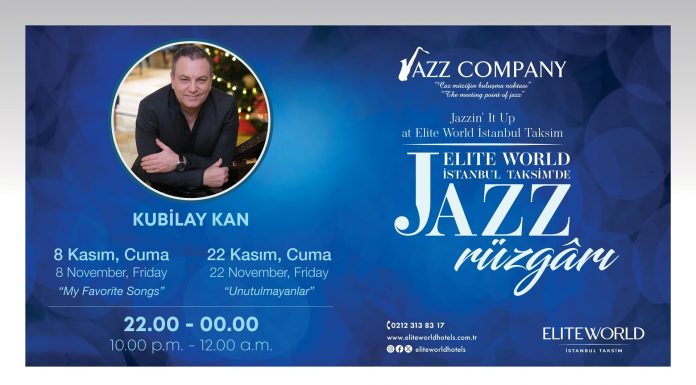 Caz müzisyeni Kubilay Kan, ‘Kış Konserleri’ kapsamında bu gece (8 Kasım) konser verecek.