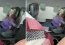 Yolcular, American Airlines’ın Teksas’a giden uçağının kapısını açmaya çalıştığı iddia edilen adamı bantladı