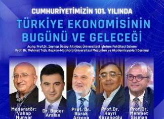 Cumhuriyetin 101. Yılında, “Türkiye Ekonomisinin Bugünü ve Geleceği” İstanbul’da yarın yapılacak toplantıda ele alınacak.