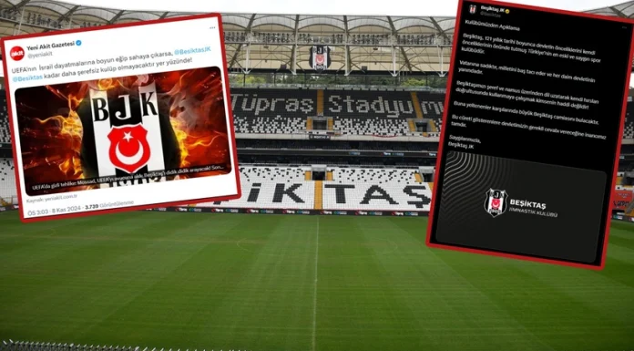 Yeni Akit’in Şerefsiz Kulüp’ açıklamasına Beşiktaş’tan çok sert tepki