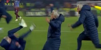 90+12’de gelen galibiyet golü, Mourinho’yu kendinden geçirdi