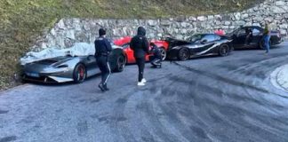 Çok pahalı bir bir çarpışma. İki Ferrari, bir McLaren, bir Bentley’den zincirleme kaza!