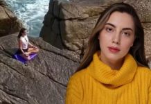 Kayalıklarda yoga yapan Rus oyuncuyu dalgalar yuttu!