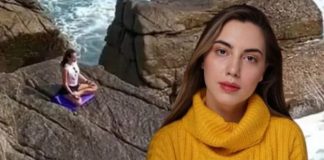 Kayalıklarda yoga yapan Rus oyuncuyu dalgalar yuttu!