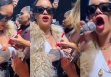 📽️Rihanna, Mariah Carey’e göğsünü açıp imza attırdı, sosyal medya yıkıldı