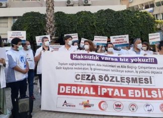 Aile hekimliği çalışanları iş bıraktı. Eylemi 5 gün sürecek.