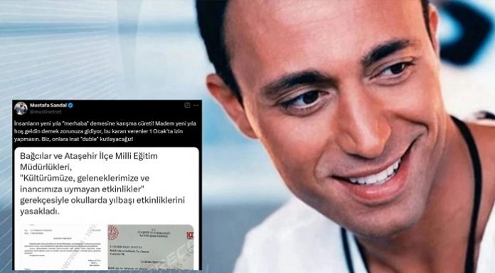 Okullara yılbaşı kutlama yasağına Mustafa Sandal’dan tepki: Onlara inat ‘duble’ kutlayacağız!