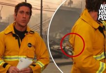 🎥’Narsist’ denilip, alay konusu oldu. Muhabir, mahalle yanarken saçını taradı, ceketi düz dursun diye mandal taktı!