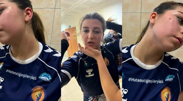 Kadına şiddet spor salonuna indi. Rakip Takımın onlarca erkek taraftarı sahaya inip, kadın sporcuları darp etti!